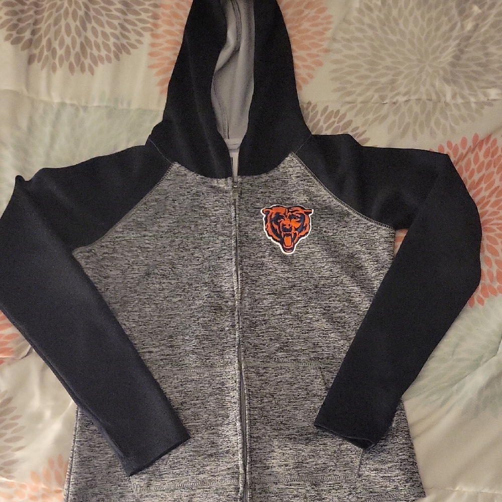 NFL Gray and Black Two-Tone Jacket with Sporty Details